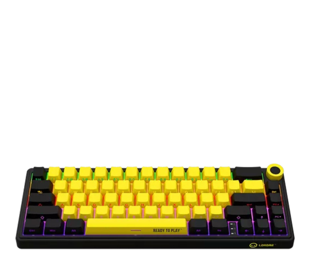 Lorgar KBP70 Mini HOT SWAP RGB Czarna/żółta - 1345854 - zdjęcie 3